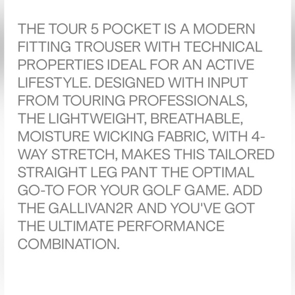 NWOT G/FORE Navy Blue Mens Pants 38x32 Open to Offers - Picture 5 of 15